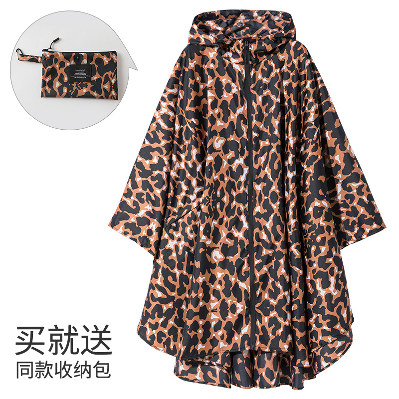 Fabricantes venden japonés Corea del Sur moda Capa delgada hombres y mujeres adultos impermeable poncho mochila ciclismo Amazon comercio exterior image 36
