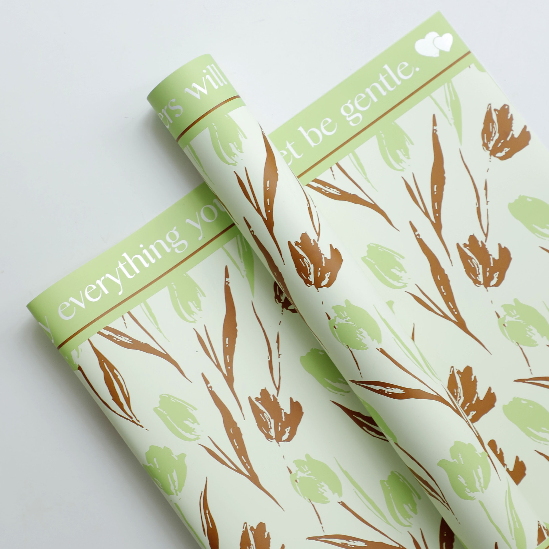 Flor Xi plum paper tulipán lenguaje flor embalaje di buquete regalo película impermeable floral flor embalaje de flores