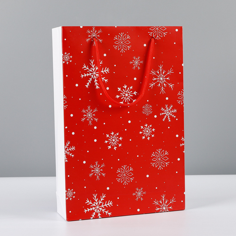 白卡纸袋方底手拎纸袋化妆品包装袋厂家批发现货礼品服装纸袋