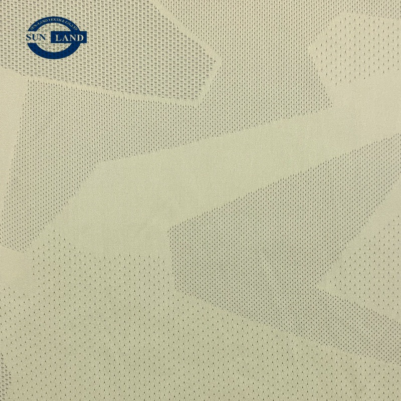 吸湿排汗电脑定位提花布 针织运动电脑提花网眼布