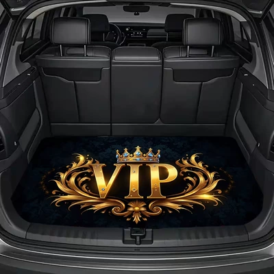 Avtomobil döşəmə paspasları – Mat, Stain-Resistant and Wear-Resistant, Universal - ql-trunk-mat-11-75100cm-crystal-velvet-dot-plastic-bottom