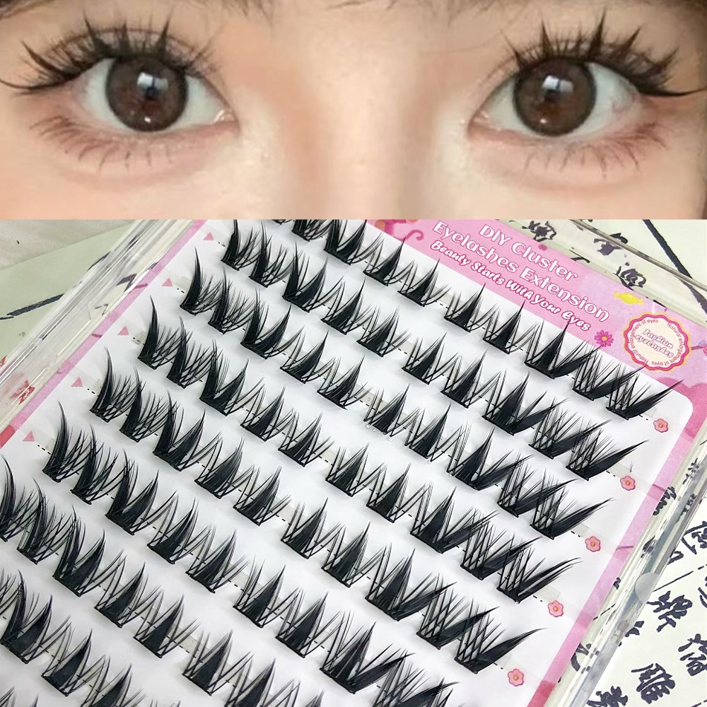 Transfronterizas pestañas falsas 30 - 100D comercio exterior caja de pestañas gruesas con pinzas de pegamento conjunto de pestañas falsas
