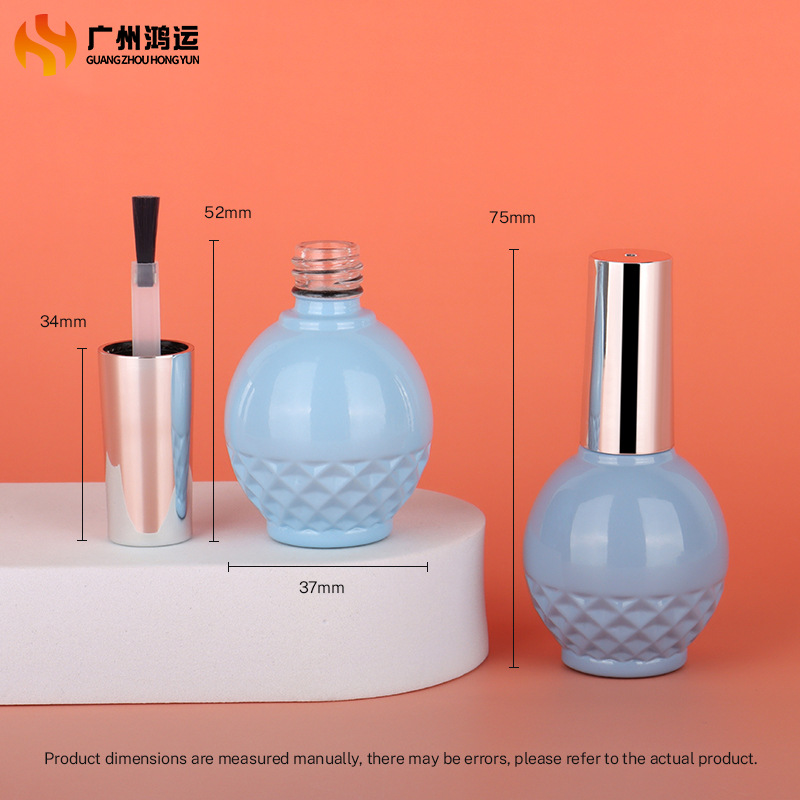 指甲油玻璃瓶 批发透明分装瓶可创意加工指甲油瓶包装