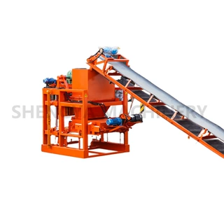 胜亚QTJ4-26C半自动砖块成型机水泥空心砖模具block machine厂家