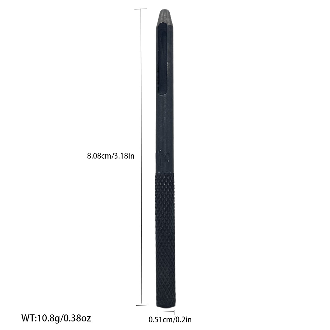 Cinturón negro de perforación manual de trabajo de cuero herramienta de perforación alemán punzonadora punzonado redondo punzonado suministro directo de fábrica