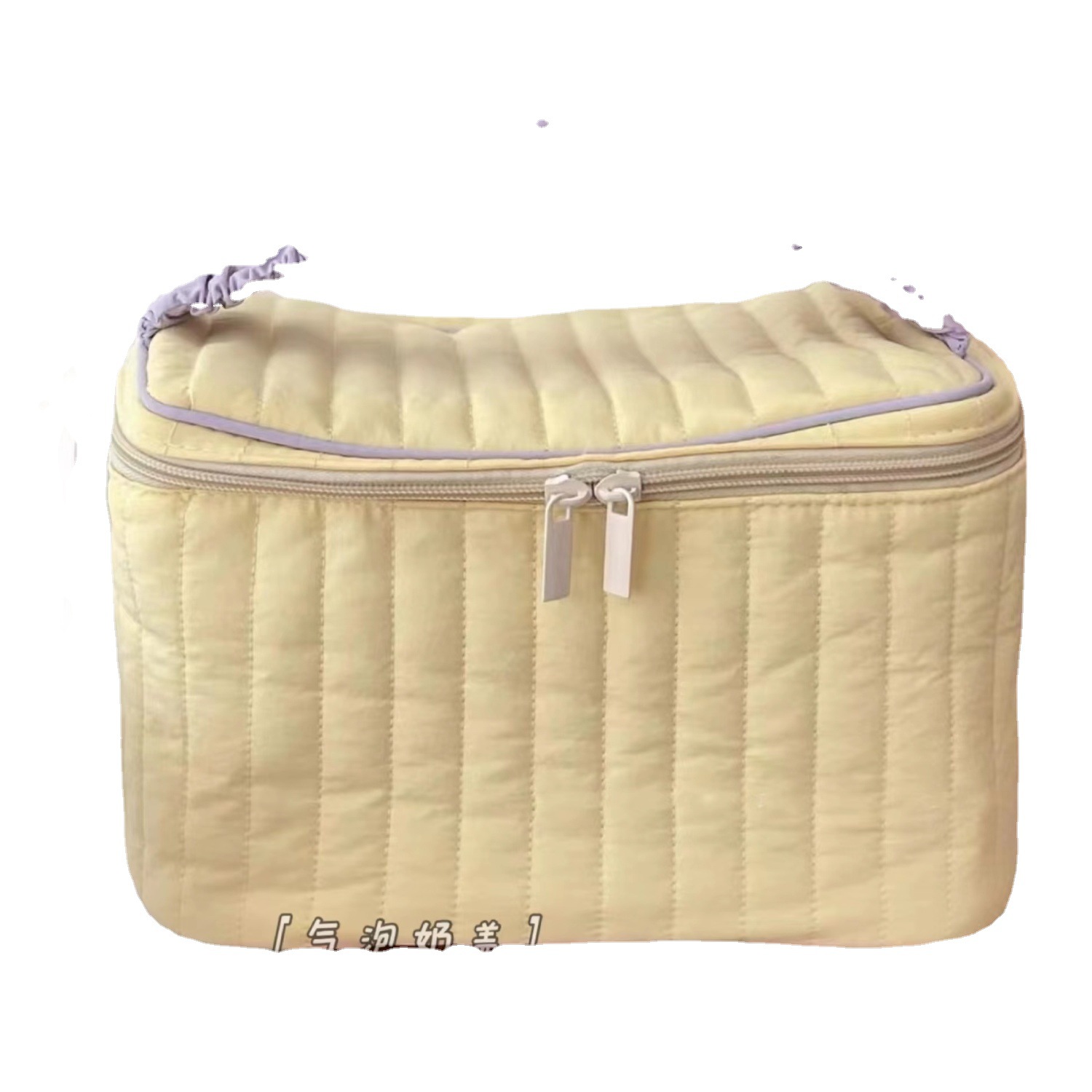 Nueva bolsa de cosméticos de gran capacidad bolsa de cosméticos de alta apariencia portátil Flip bolsa de almacenamiento para las mujeres