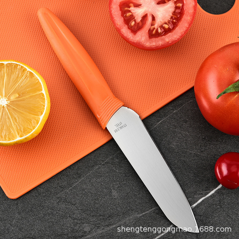 Fábrica directa nueva tarjeta de succión cuchillo de cocina de cuatro piezas juegos multifuncionales cuchillo de frutas tijeras planador de verduras utensilios de cocina