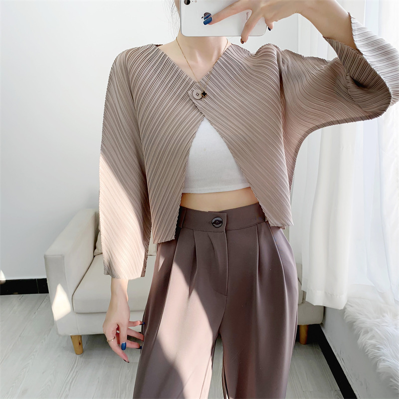 2022 spring and autumn new pleated small...