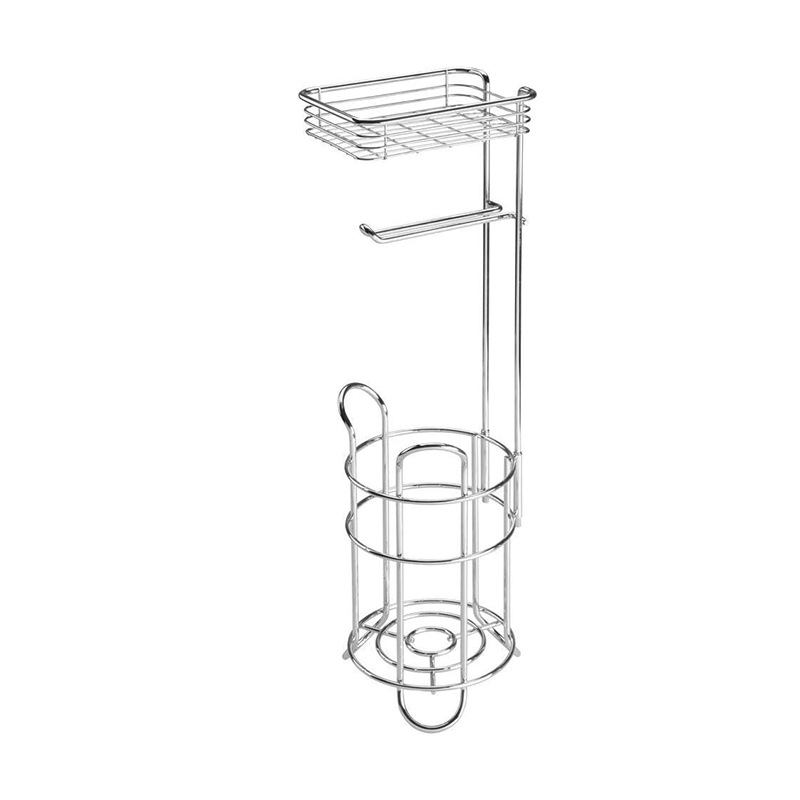 Seleccione estrictamente simple inodoro de hierro forjado piso toallas de papel desmontable inodoro vertical toallas de papel rack