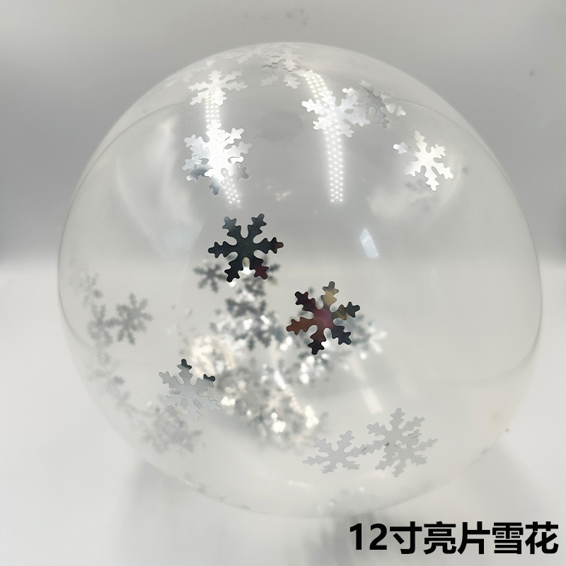 12 pulgadas globo de sequilla decoración de látex transparente globo de papel de decoración de boda fiesta de cumpleaños al por mayor