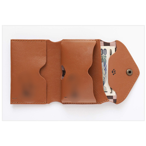 Japanese magazine appendix coin purse embossed fashionable men's and women's tri-fold pu leather short portable wallet cartoon cute