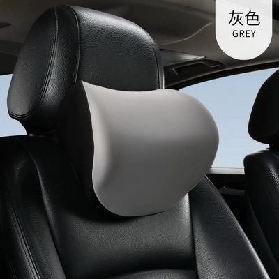 Sleeping Pillow, Headrest - silk-gray-headrest-one