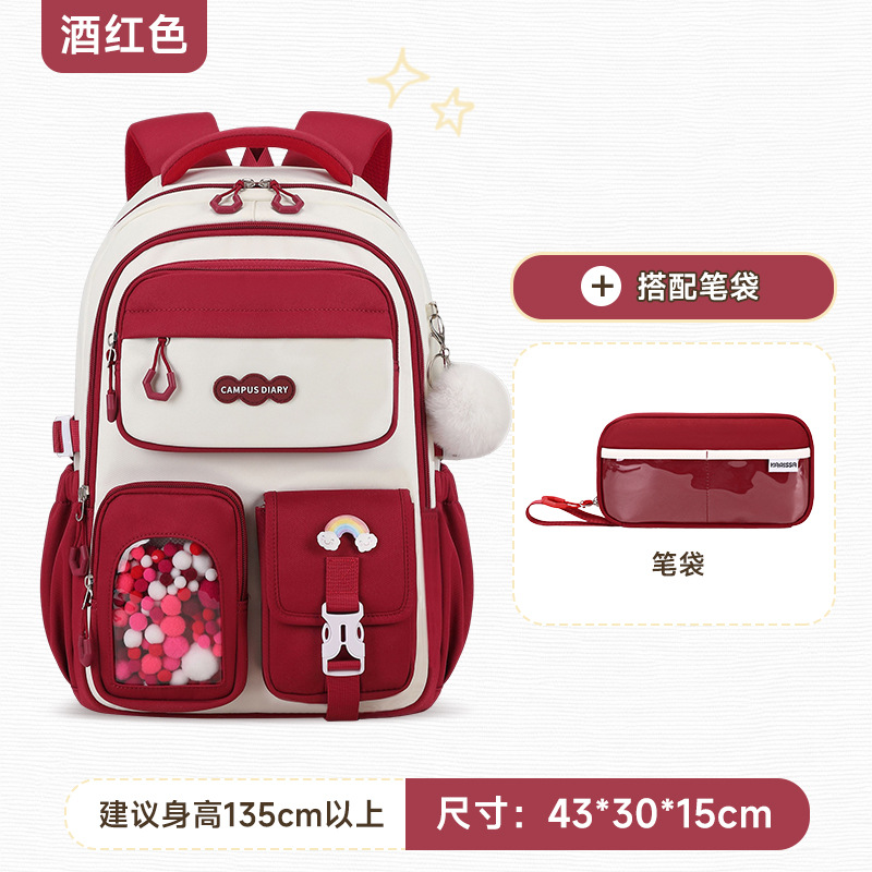 Mochilas escolares de nuevo estilo para estudiantes de secundaria y preparatoria, gran capacidad, mochilas ligeras, mochilas con ruedas al por mayor, colores coloridos y contrastantes