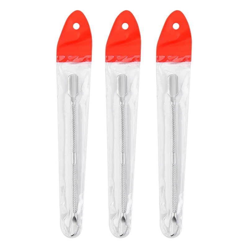 Factory wholesale stainless steel steel push double-headed nail remover dead skin push nail remover nail manicure manicure tool