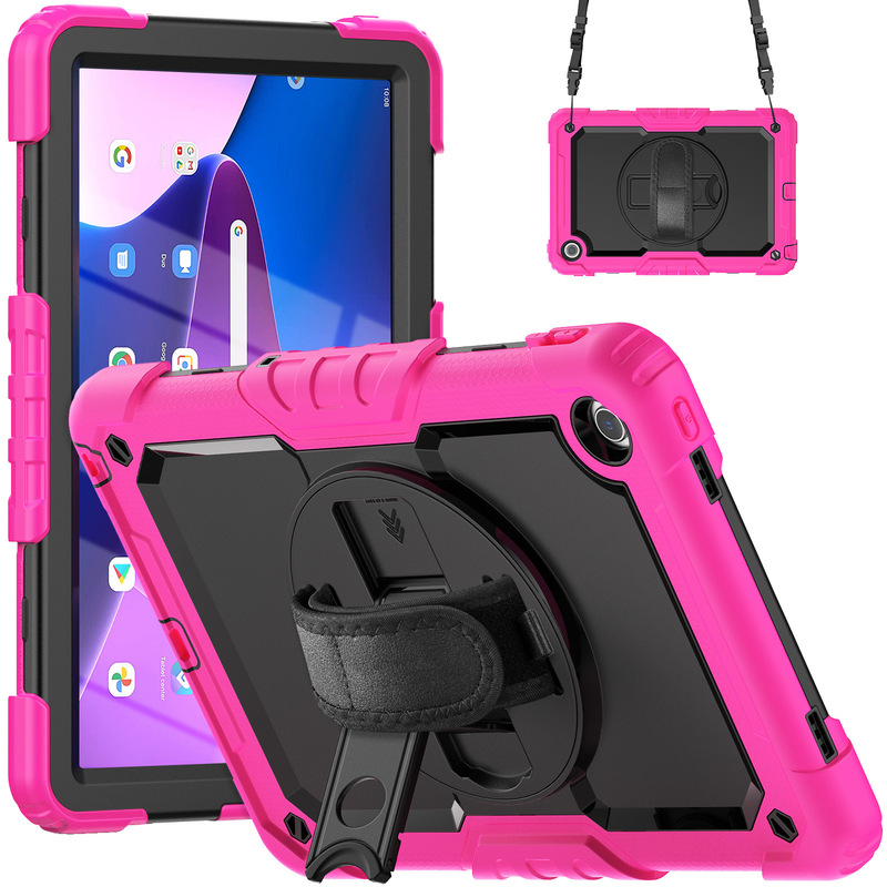 Suitable for Lenovo M10Plus Tablet Protective Case Tbx6C6F Rotating Hand Strap Stand 10.3 Tablet Protective Case