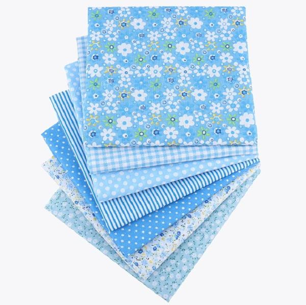 7 pieces blue*7 pieces 25*25cm