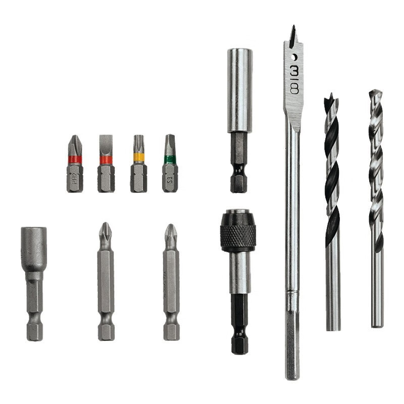 Muchiada Muchiada taladro conjunto de cabeza de manga metal carpintería 65 piezas conjunto de taladro eléctrico accesorios caja de herramientas 66 piezas