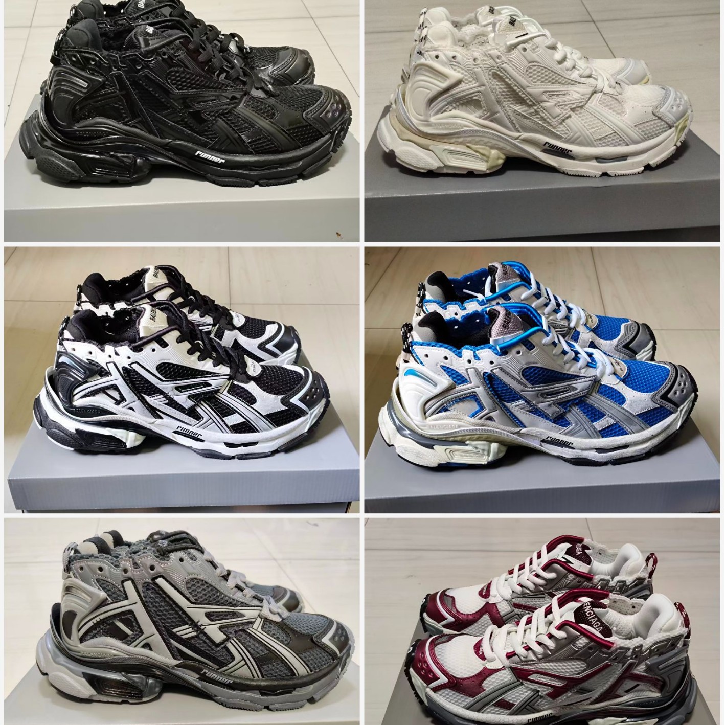 Paris seventh-generation runner 7.0 dad shoes, INS height-increasing vintage versatile casual sneakers, exclusively for foreign trade, for both men and women