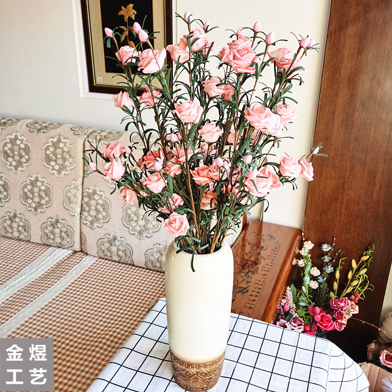 European style 8 rose PE foam Paper flowers Manufactor wholesale Spend eternity Artificial Plants