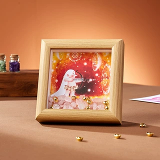 十二星座星阵插画相框转运创意礼品水晶碎石装饰守护伴手礼送闺蜜