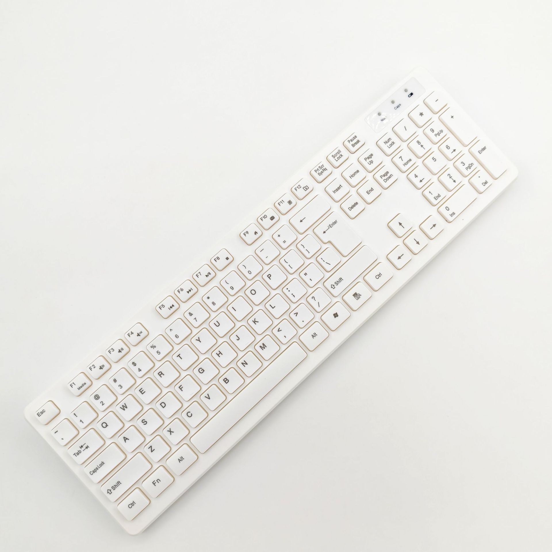 Белая клавиатура, английский