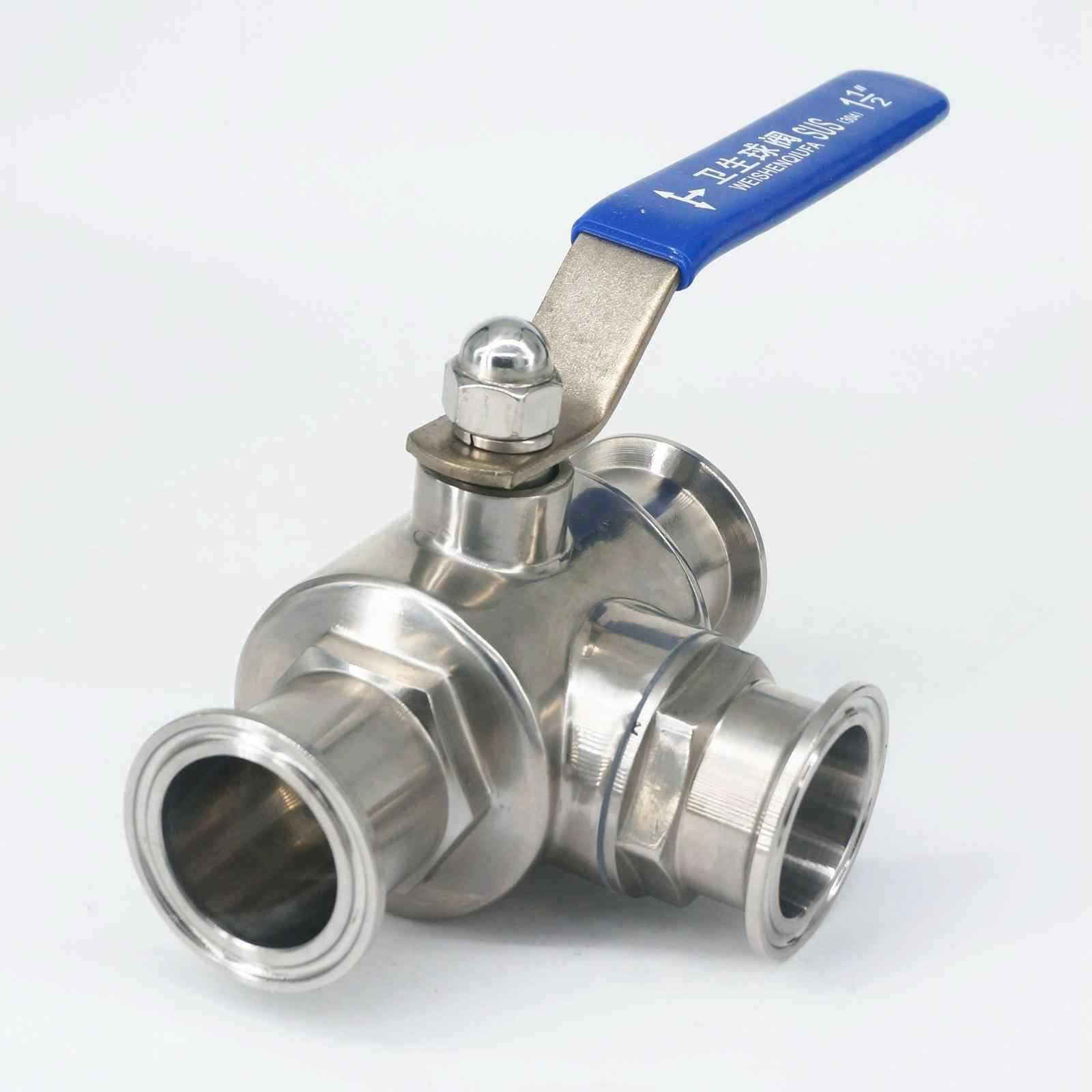 �����������װ��ͨ��304/316  Sanitary 3 way ball valve