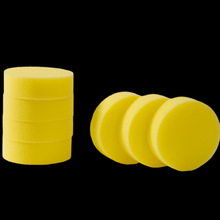 直径10*3cm圆形海绵吸水洗车打蜡抛光高密度海绵擦汽车用品批发