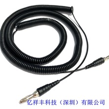 万用表香蕉头螺旋弹簧线香蕉头测式线仪器仪表配线 弹簧螺旋伸缩