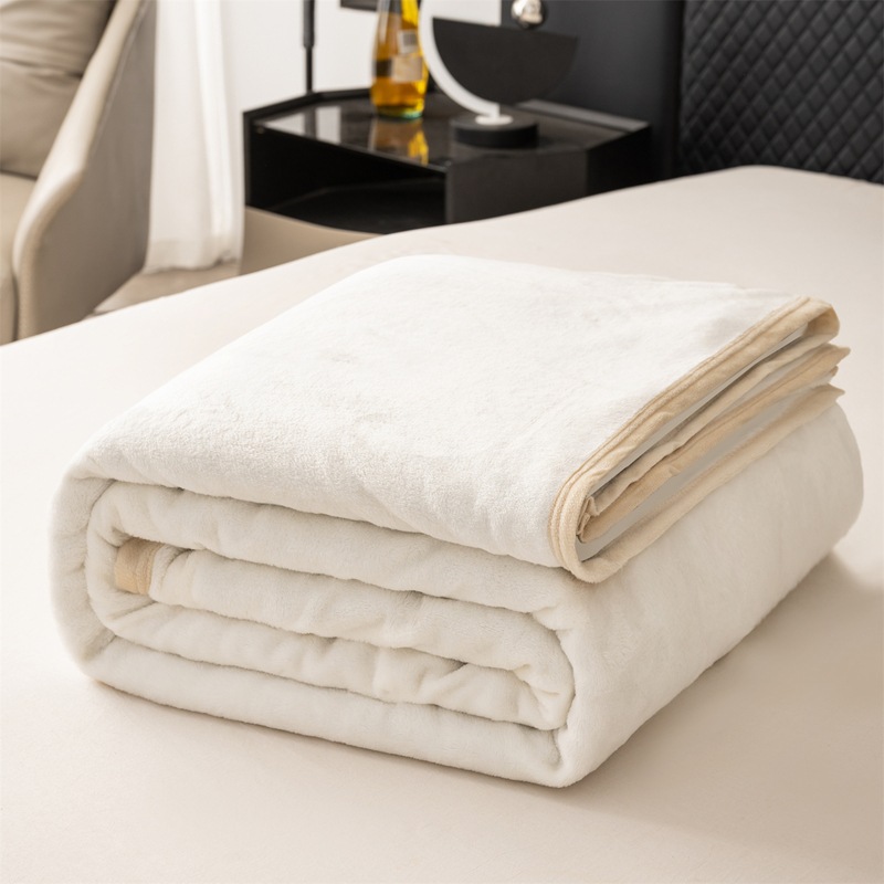 Nórdico flange mantas de peluche doble cara gruesa animación cuatro estaciones mantas de sofá general mantas de siesta mantas de piel