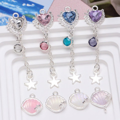 【人魚涙】清冷感合金愛流蘇貝殻diy手作りアクセサリーブレスレットアクセサリー