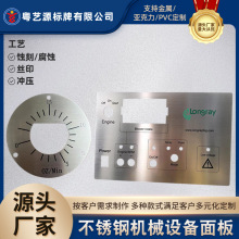 不锈钢机械设备面板金属标牌制作机械标识牌厂家铭牌电机操作标牌