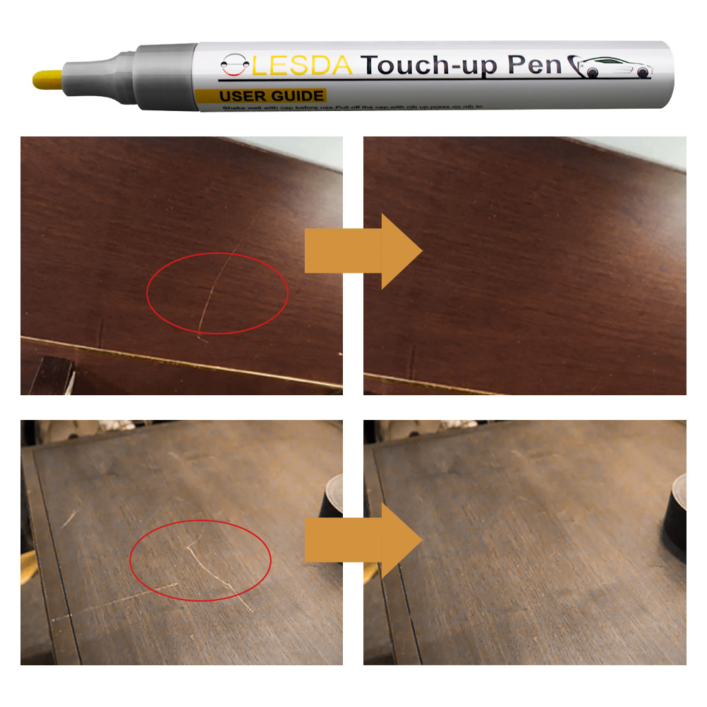 Cross-Border Spot Wood Furniture Floor Touch-Up Pen Paint Pen Touch up Export Scratch Repair Renovation Touch-Up Color