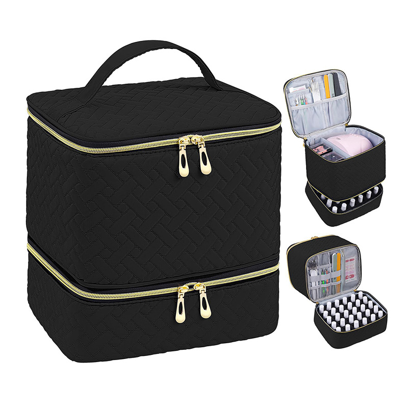 뱀부 패턴 블랙 코튼