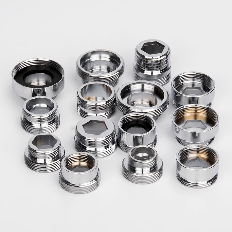 Water purifier faucet bubbler adapter water nozzle bubbler 22 outer wire turn 4 points teeth non-standard reducing connector