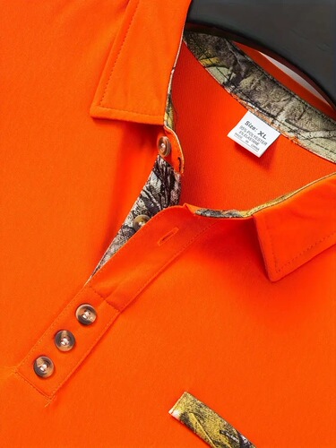 Wish Spring and Autumn New Men's Casual Button-Down Pocket Polo Shirt in Solid Color and Long Sleeve