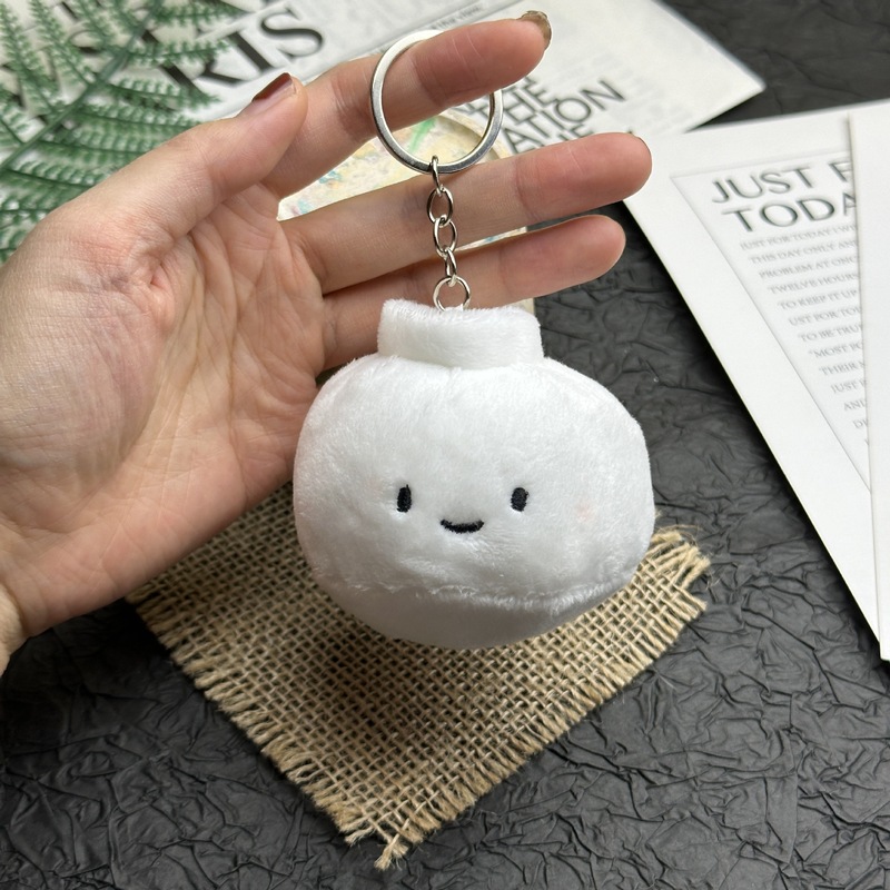 かわいい減圧まんじゅうキーホルダー小籠包ぬいぐるみペンダント食品フルーツ人形人形ペンダント卸売|undefined
