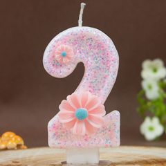 数字蜡烛0-9节庆派对装饰氛围感DIY手工粉色创意生日蜡烛蛋糕用品
