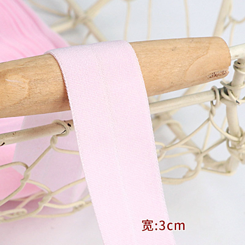 Tira de borde elástico de algodón accesorios de tela tira de borde de ropa de bebé cinta ropa interior banda elástica correa de tela plegable
