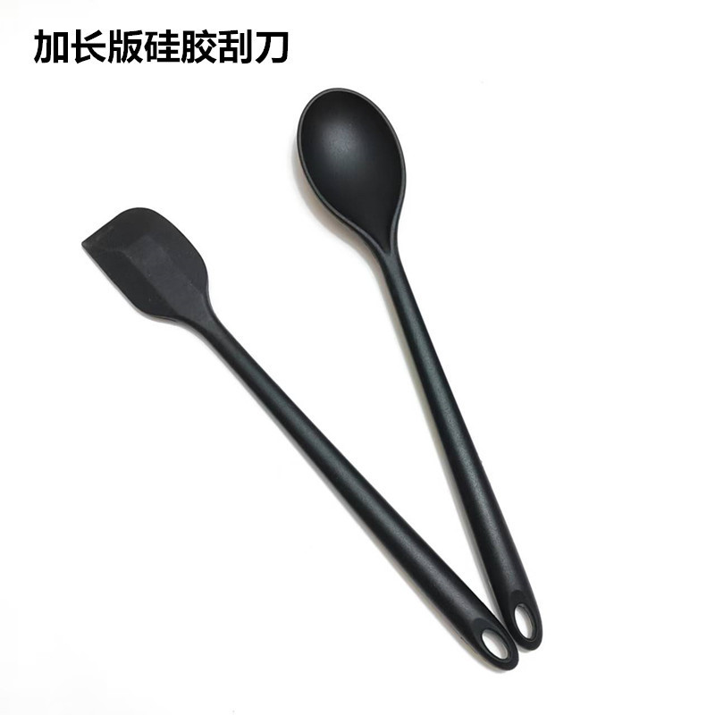 Upgraded and Enlarged Silicone Cake Cream Scraper, Cooking Spoon, High-Temperature Resistant Silicone Kitchen Utensil, Baking Spatula
