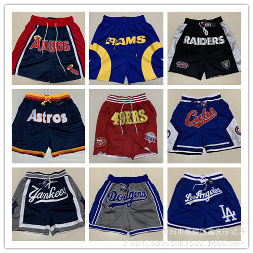 Foreign Trade Wholesale Basketball Pants Assault Patriot Bears Goat Giant Basketball Pants 49 People Sports Shorts