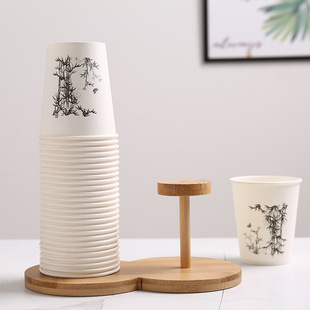 Nanzhu Paper Cup Holder Household Water Dispenser Milk Tea Coffee Shop Disposable Cup Taker Bar Counter Commercial Desktop Storage Rack