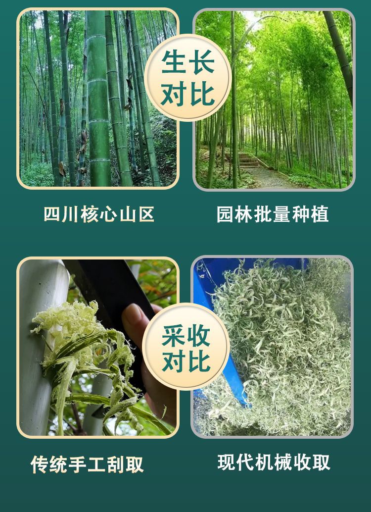 Zhu Ru Bamboo Shavings Tea Herb Dried Bamboo Shaving Slices for Herbal Infusion 1000g preparation