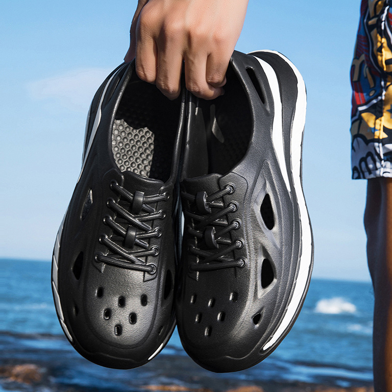 Thick-Soled Men's Clogs Summer Wear New Anti-Slip Closed Heel Top Quality Outdoor Fishing Driving Stream Sandals For Men_voghion.com