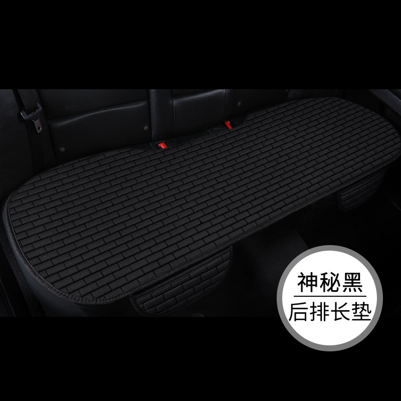 Cojín del asiento de coche conjunto de tres piezas de un solo coche base de respaldo coche conjunto completo cojín del asiento de lino cuatro estaciones cojín al por mayor image 22