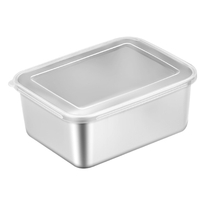 Caja de almuerzo de grado alimenticio de acero inoxidable 304 caja sellada con caja de almuerzo de arroz caja de almuerzo de fruta especial para refrigerador