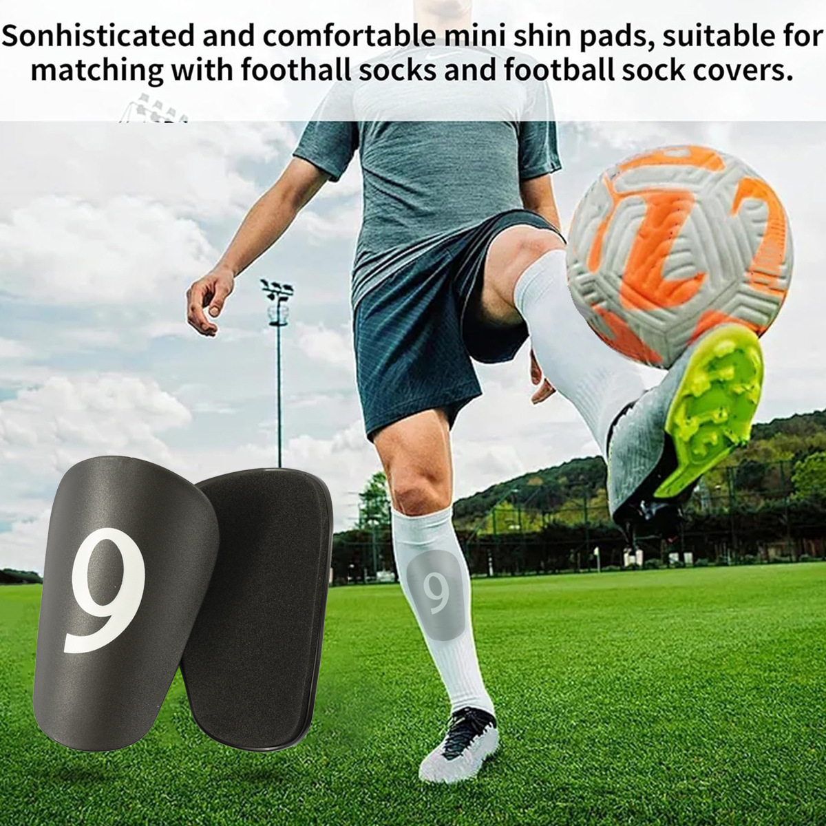 Shin Guard Digital Shin Guards Shinguards Children's Football Inserts Thickened Adult Mini Shin Guards Sports Protective Gear_viptrois.com