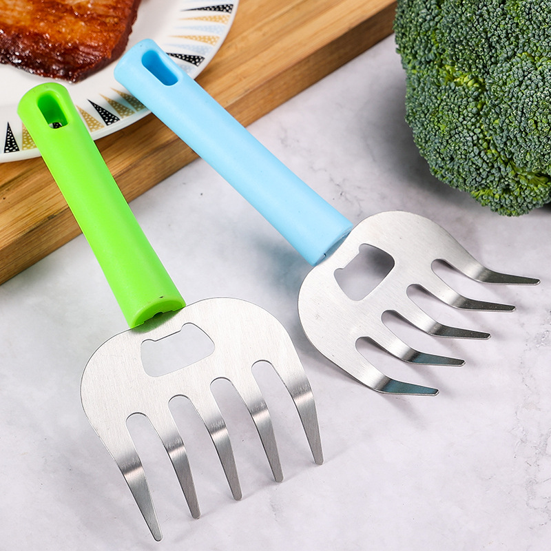 Stainless Steel Meat Shredder Multifunctional Meat Cutter Bear Claw Meat Separator Household Kitchen Hand Protector Meat Cutter Vegetable Cutter
