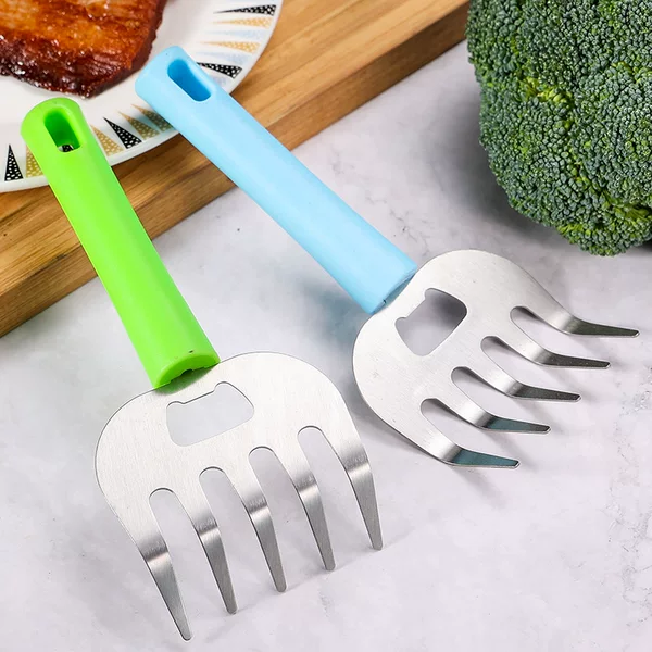 Stainless Steel Meat Shredder Multifunctional Meat Cutter Bear Claw Meat Separator Household Kitchen Hand Protector Meat Cutter Vegetable Cutter