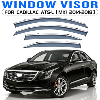 Rain shield – Cadillac Ats - standard-packing-without-logo-cadillac-ats-l-mk1-2014-2018-with-bright-strips-rain-shield