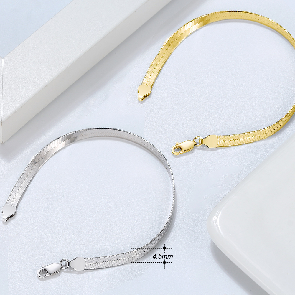 Daily Occasion 925 Sterling Silver Material Geometric Pattern 925 Sterling Silver Bracelets Vintage Style